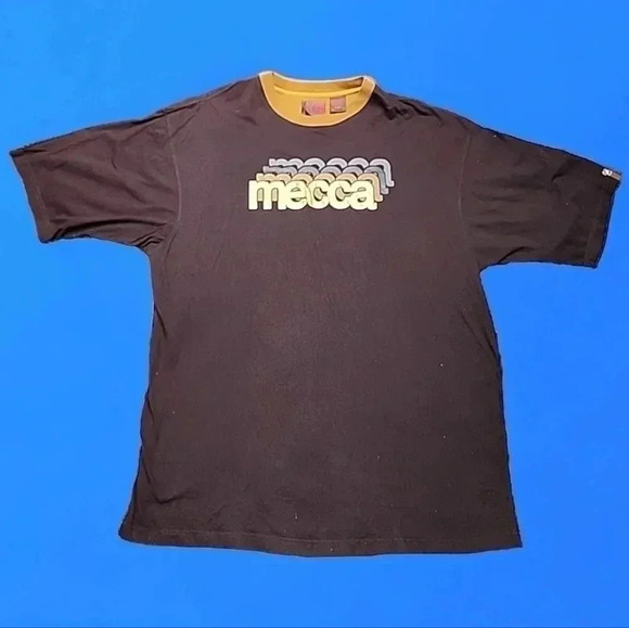 Mecca Vintage 90s Y2k Hip-hop 3D Letter Tee- Shirt. Size XXL - Picture 3 of 9